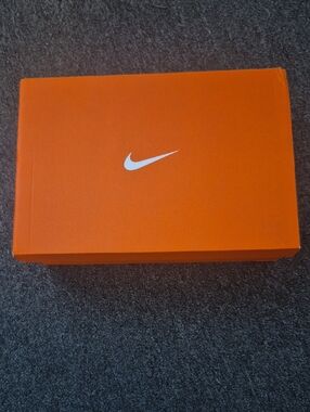 Nike Orange Empty  Box with White Swoosh Logo
